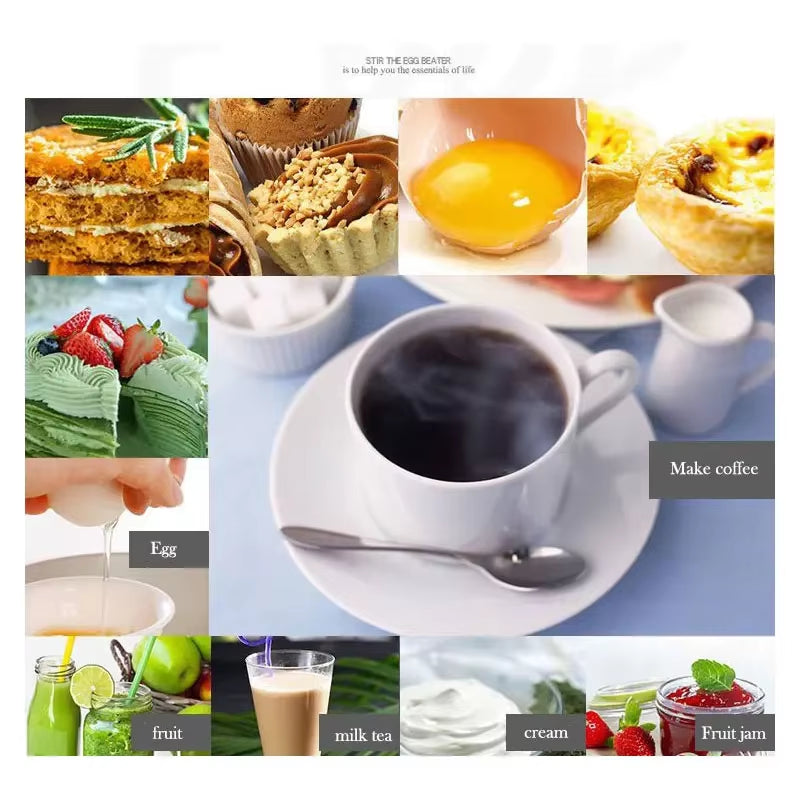 New Electric Milk Frother Handheld Mini Foamer Coffee Maker Egg Beater for Chocolate Cappuccino Stirrer Portable Blender Whisk T